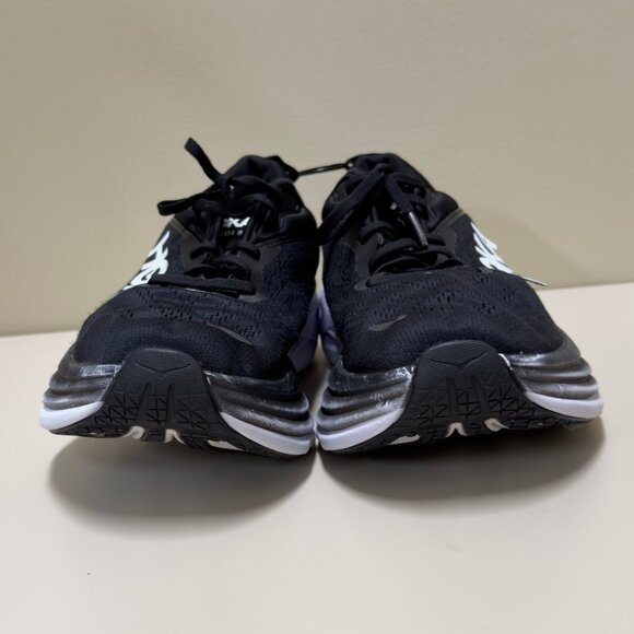 Hoka One One Women’s Bondi 8 1127952 BWHT Black Running Shoes Size 11 - Picture 7 of 9